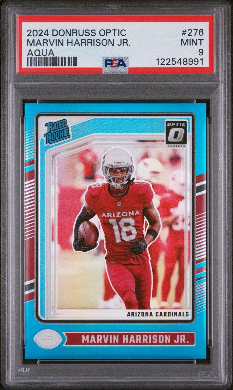 2024 Panini Donruss Optic Rated Rookie Marvin Harrison Jr. #276 Aqua Prizm /299