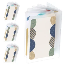6 Page Wallet Insert Clear Picture Holder Plastic Credit Card Sleeves Insert