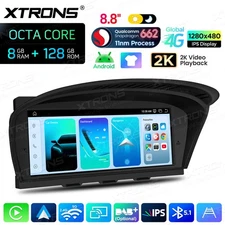 8.8" UI 4G LTE Android 14 8+128G Car Screen Retrofit CarPlay for BMW E60 E61 CCC