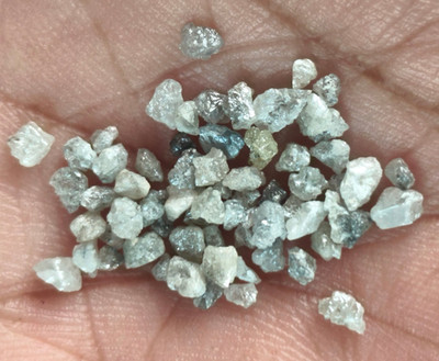 5,00 ct natürliches Silber afrikanische rohe grobe lose Diamanten - 2,0 * 3,0...