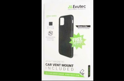 Evutec Aergo Afix+ Magnetic Case + Car Vent Mount fits iPhone 11 Pro Max - Green