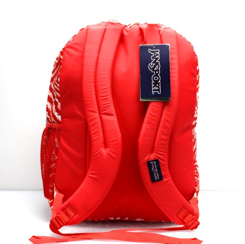 Jansport BIG STUDENT 17.5" Backpack - X-Large 34L - Red White Swirl ❤️NEW❤️ - Picture 5 of 9