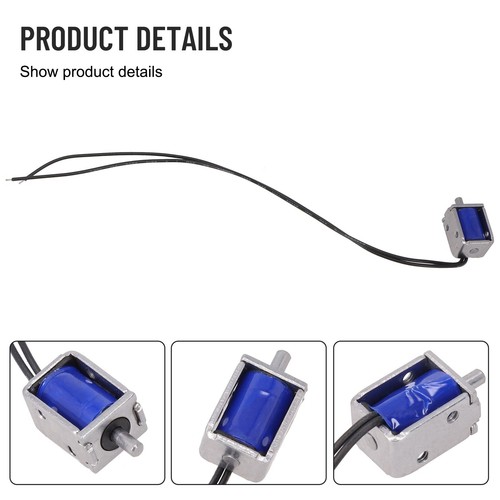 Mini DC Elektromagnet Rahmen Feder Magnet Typ Stosstyp Pull Typ Solenoid 5V/12V - Bild 3 von 31