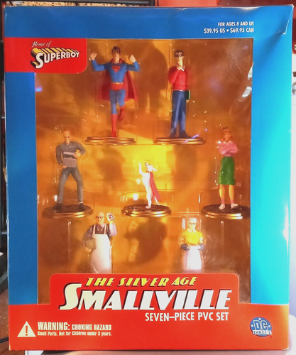 DC DIRECT- SILVER AGE SMALLVILLE SEVEN PIECE PCV LIMITED EDITION