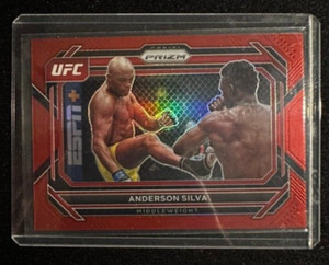 2023 Panini Prizm UFC - Anderson Silva #76 Red Prizm /199