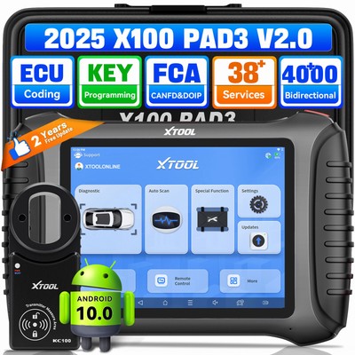 XTOOL X100 PAD3 Car Key Programmer IMMO Programing Tool OBD2 Diagnostic Scanner