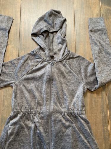 Old Navy Active go-Dry Girl's Full Zipper Hoodie Jacket Drawstring Waist L 10-12 - Picture 2 of 9