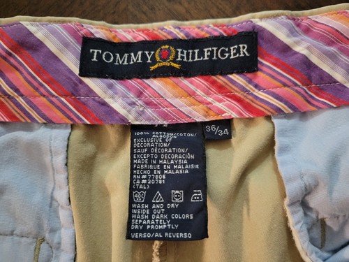 Tommy Hilfiger Pants Mens 36x34 Khaki Beige Slacks Casual Comfort Work Uniform - Picture 14 of 17