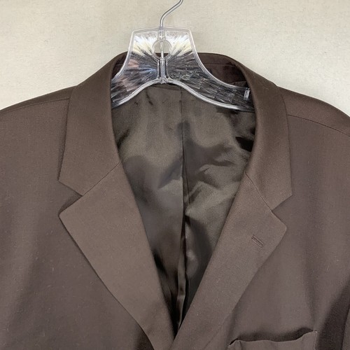 Mens 100% Wool Henry Grethel Design Suit Jacket 44 Regular Brown - Picture 5 of 15