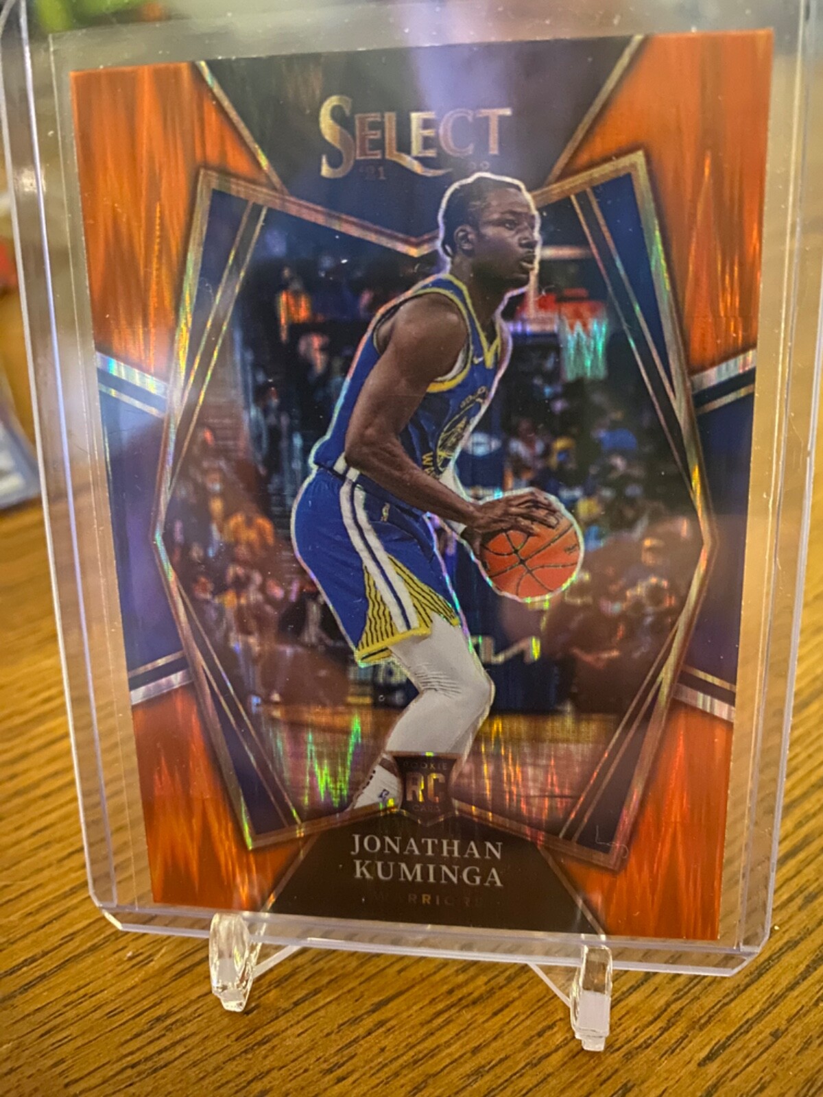 JONATHAN KUMINGA 2021-22 SELECT RC PREMIER LEVEL ORANGE FLASH PRIZM