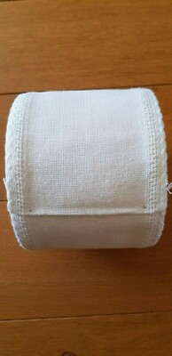 5 m Stickband von Zweigart Reinleinen ca. 12 cm breit cremefarben