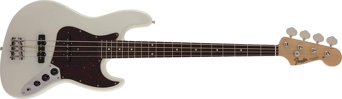 Fender Made in Japan Traditional 60s Jazz Bass Olympic White