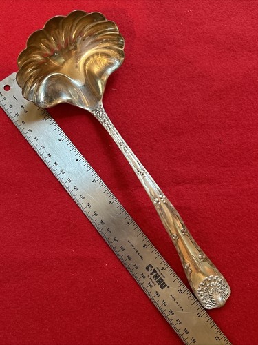 Sterling Silver Tiffany Wave Edge Large Soup Ladle - Picture 2 of 13
