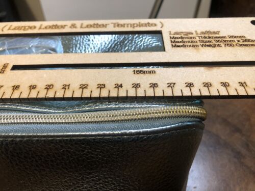Clarins Large Toiletry/Make Up/ Vanity Bag In Metallic Light Blue With Gold Zip - Picture 11 of 11