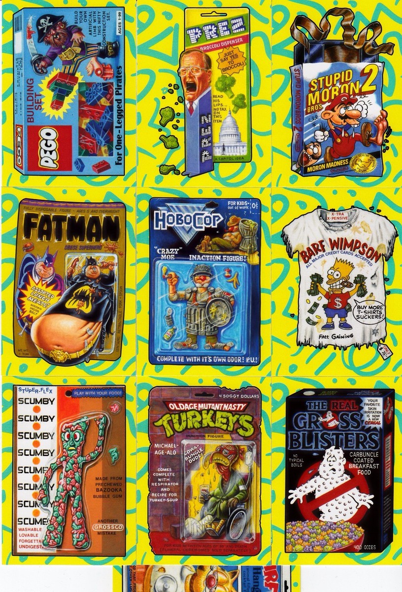 2017 WACKY PACKAGES 50TH ANNIVERSARY BEST OF 90's ALL 10/10 JUMBO
