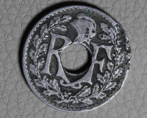 * 1925 FRENCH 10 CENTIMES GOOD CONDITION FOR AGE WORLD COIN #KNP50 - Picture 4 of 6