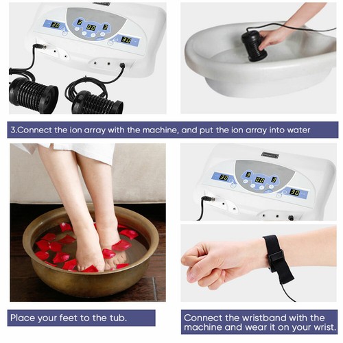 Professional Aluminium Alloy Ionic Detox Foot Bath Spa Chi Cleanse Machine - Picture 9 of 12