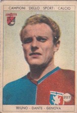 Figurina calciatori BRUNO DANTE - GENOVA N.207 Ed. LAVAZZA 1950 orig.