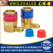 QUICK CONNECTOR ADAPTER COUPLER AUTO A/C MANIFOLD LOW/HIGH HVAC GAUGE