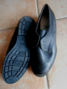 VINTAGE chaussures cuir véritable homme 42