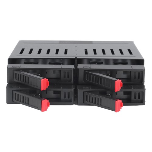 4 Bay HDD Cage Chassis 5.25in Drive Tray 2.5in Mobile Rack Hot Swap Cage - Picture 9 of 12