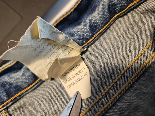 Vtg Abercrombie and Fitch Boot Cut Jeans 5 Pocket sz 30x32 Y2K 1892 distressed - Picture 12 of 13