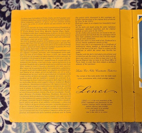 Tarjetas de muñeca a todo color reproducciones limitadas vintage 'Catálogo de muñecas Lenci' años 20 - Imagen 8 de 19