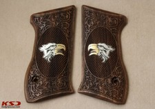 KSD Brand Jericho 941FB Compatible Walnut Grips Framed