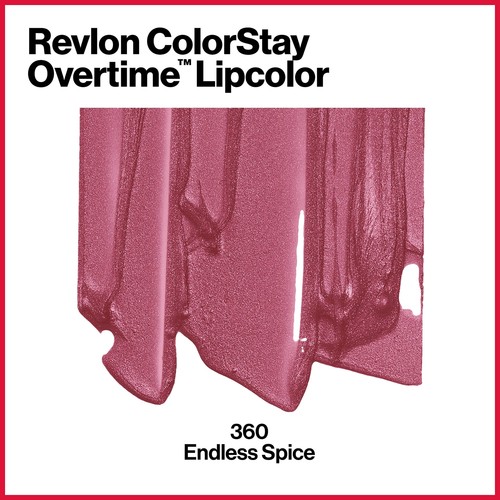Revlon ColorStay Overtime Liquid Lipstick with Clear Lip Gloss, Lip Makeup - Picture 2 of 8