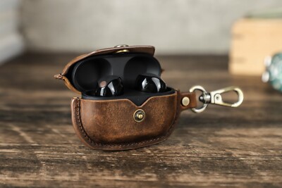 Latest SONY WF-1000XM5 Leather Case Wireless Earphones Protective