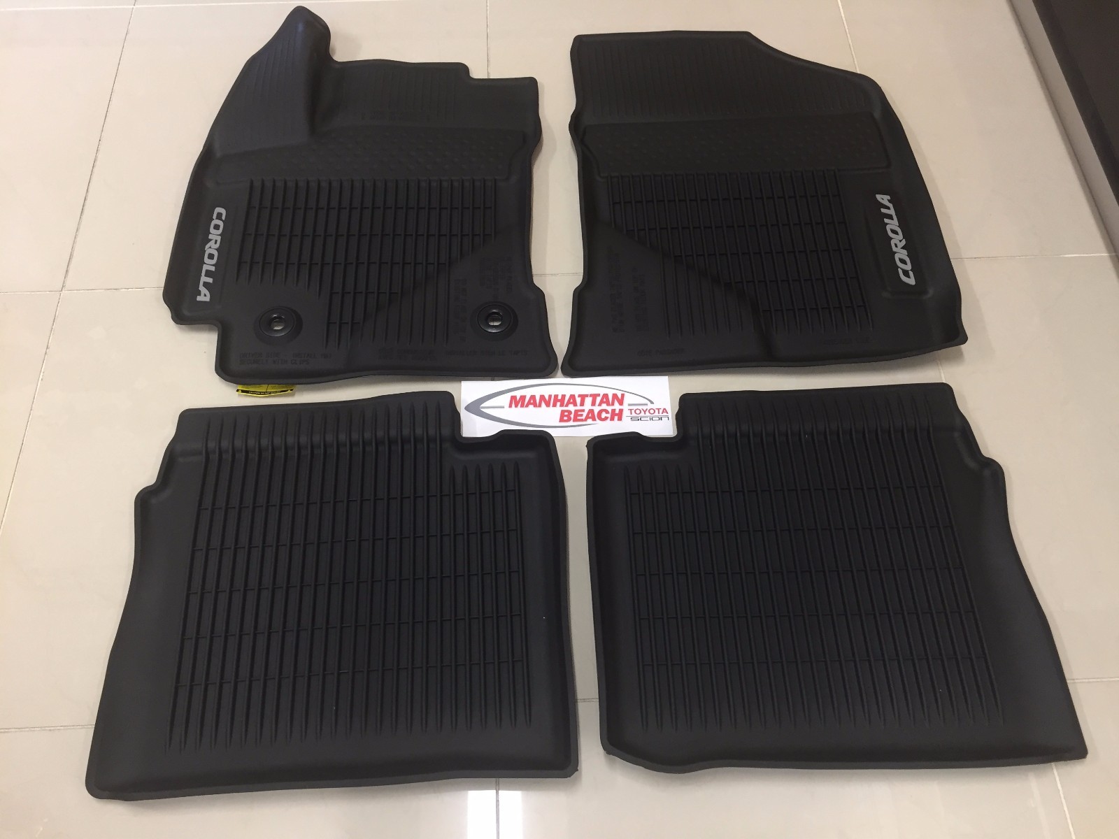 20142019 COROLLA ALL WEATHER FLOOR LINER MATS PT9080217002 GENUINE