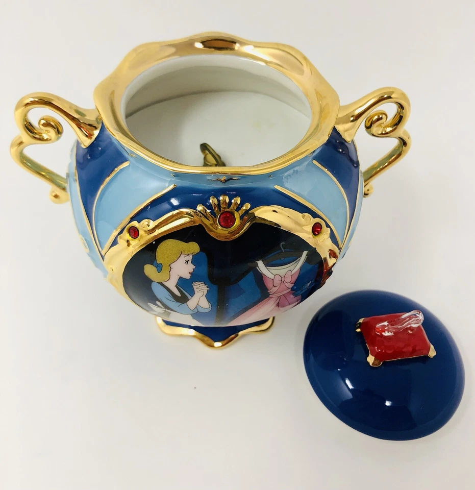 Disney 50-летие Золушка музыкальная шкатулка Ардли Эллиотт «Рабочая песня» новый в коробке - Изображение 4 из 4