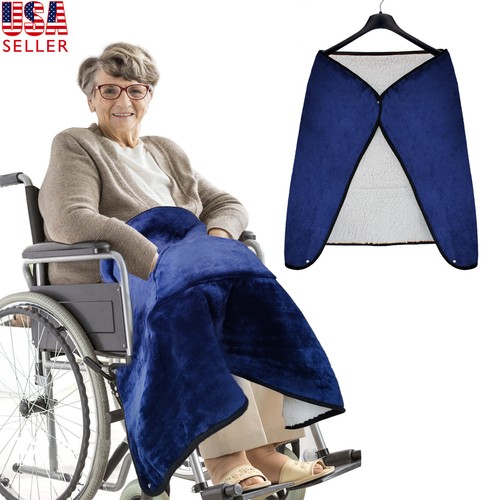 Sojoy Cozy Lap Blanket for Wheelchair Sherpa Fleece Office Blanket with Pockets - 第 1/43 張圖片