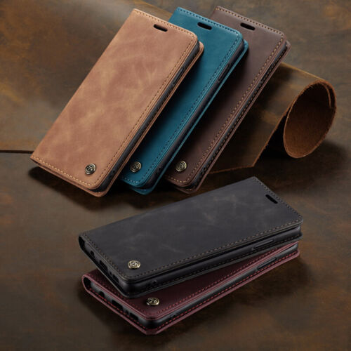 For Samsung Galaxy S10e/S9/S8+/S7 Edge Magnetic Wallet Case Leather Flip Cover - Picture 2 of 21