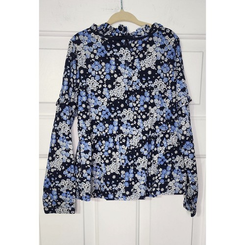 Janie & Jack Ditsy Floral Peplum Top Size 7 - Picture 2 of 5