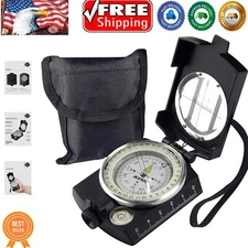 Durable Waterproof Compass with Luminous Features: Ideal for Hiking & Camping