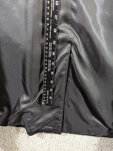 NWT Jos. A Bank Black Wool Overcoat Men Size 48 Long $455 Executive Collection - Picture 5 of 13
