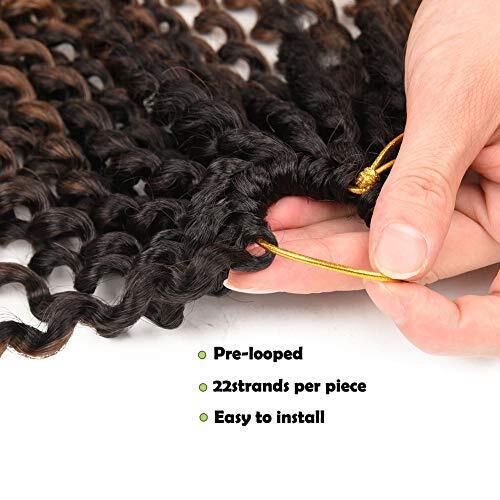 Passion Twist Hair 22 Inch 22 Inch (Pack of 7) Black-dark brown-light brown - Picture 4 of 7