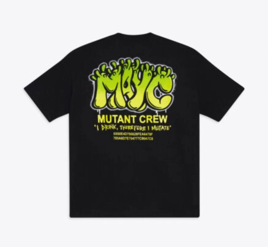MAYC Graffiti Tee, Size Large, Brand New Still In Plastic- IN HAND