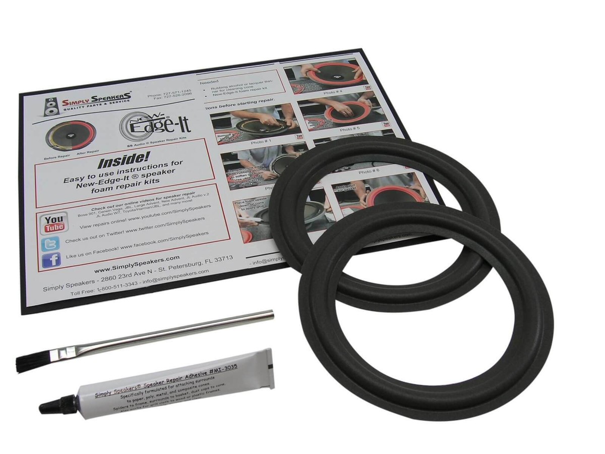 Case Audio Kit Di Riparazione Bordi In Schiuma Per Woofer Infinity 6-1/2 - FSK-6.5 | Nuovo Originale Subwoofer Esx