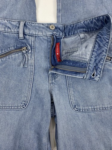 Lucky Brand Jeans Women's Size 2 Denim Cargo Liquid Denim Pockets Homebase - Picture 3 of 12