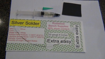 Sterling Silver Solder wire and flux Extra Easy jewelry repair