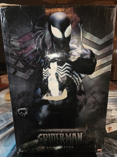 SIDESHOW SPIDER-MAN BACK IN BLACK AP Sample COMIQUETTE Statue Maquette Symbiote - Picture 9 of 12