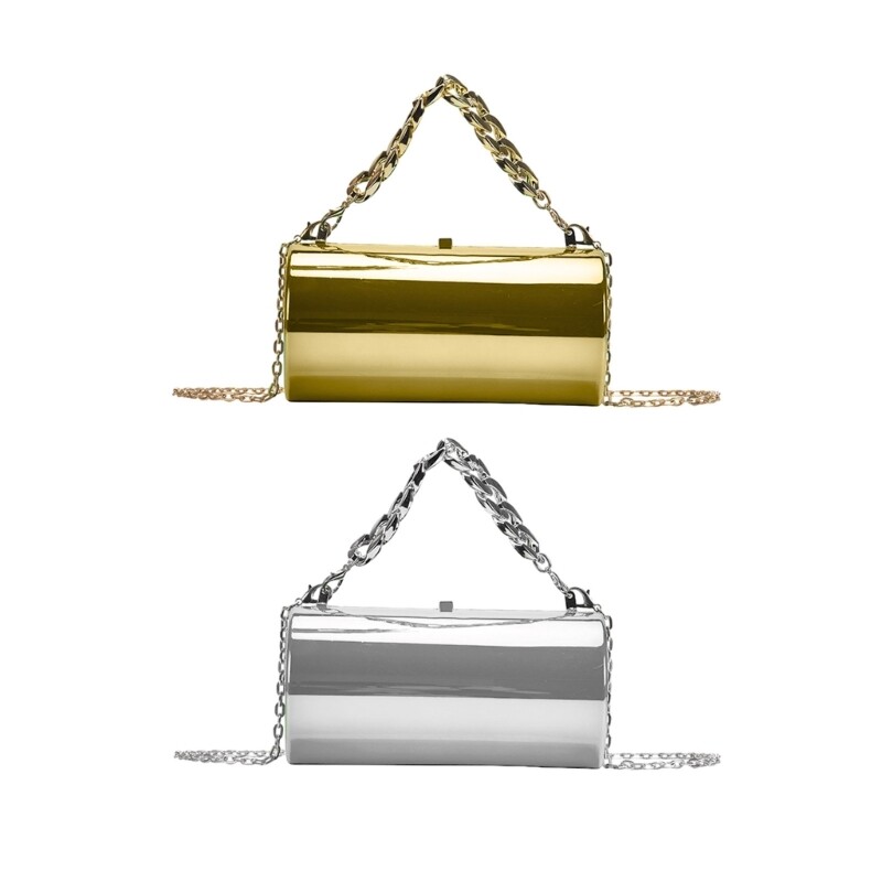 Crossbody Bag for Girl Women Chain Bag Solid Color Handbag Versatile Tote Bag-image