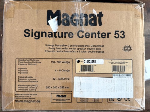 Magnat Signature Center 53 180W 3-Wege Bassreflex Center Lautsprecher - Schwarz 1900260 - Bild 7 von 7