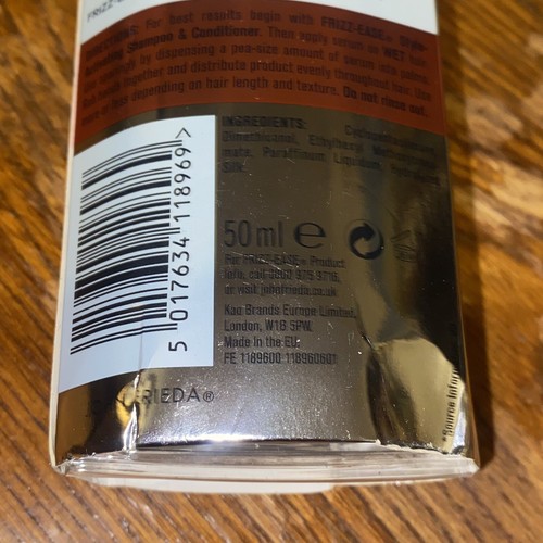 John Frieda Collection Frizz Ease Hair Serum Original Formula 50ml Discontinued - Picture 14 of 24