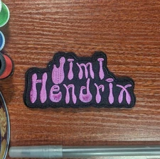 Jimmy Hendrix Band Patch 60s Classic Rock and Roll Embroidered Iron On 1.75x3"