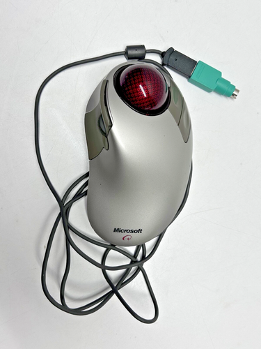 Microsoft Trackball Explorer 1.0 USB Optical Ball Mouse untested