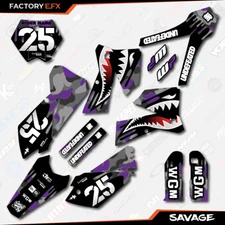 Gray Purple Savage Graphics Kit fits KTM 2005-2006 SX SXF XC XCF 125 250 300 450