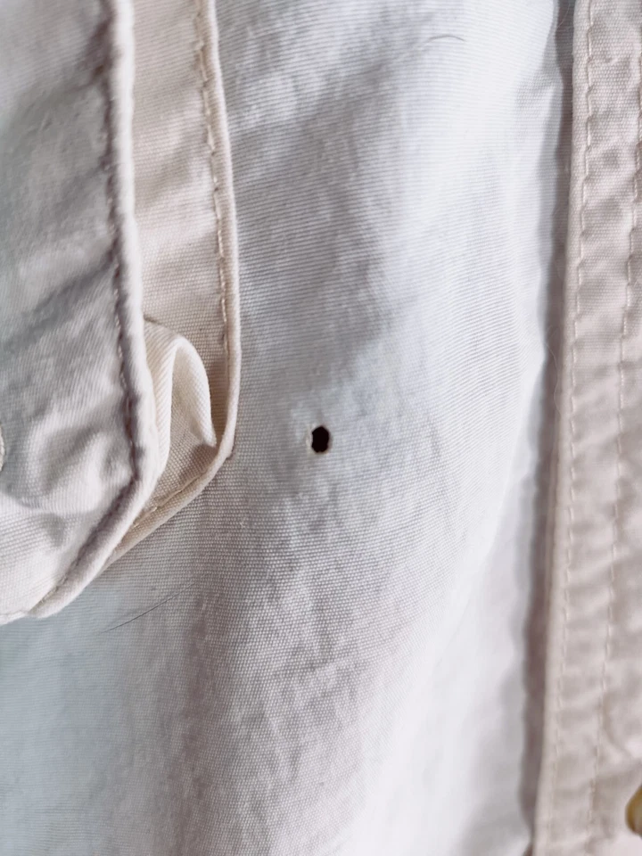 Camisa de pesca Rugged Earth Outfitters XL beige SS botón delantero ventilado Foto 4 de 4